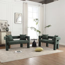 Modern Chenille Loveseat Sofa, Comfy Upholstered 2 Seater