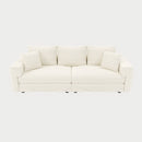 Plush Corduroy 4 Seat Sofa, Modern Comfy Upholstered Sofa Cloud Couch, Deep Seat Couches With Soft Pillows