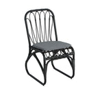 Outdoor Wicker Dining Chairs With Washable Cushion (Set of 2)