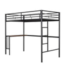 Bunk Bed With Desk, Ladder And Quality Slats For Bedroom
