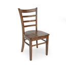 Farmhouse Style Dining Chair Set With Traditional Ladder Back Design