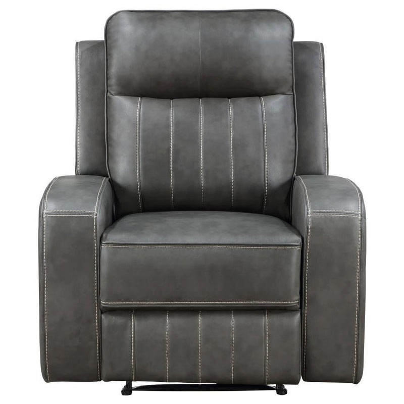 Raelynn - Upholstered Track Arm Recliner