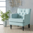 Harrison - Tufted Club Chair With Button Tufted Back And Birch Wood Legs