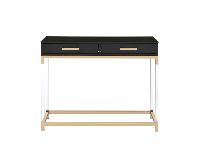 Adiel - Sofa Table - Black / Gold