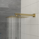 Modern 10" Square Rainfall Shower Head & Stainless Steel Wall Or Ceiling Mount Luxury Spa Shower Panel
