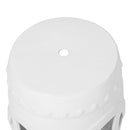 Elegant Glazed Ceramic Drum Stool Indoor / Outdoor Side Table Accent Garden Stool - White