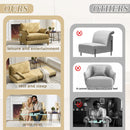 Mid Century Modern Foldable Sofa Bed, 3 In 1 Convertible Sleeper With 3 Pillows