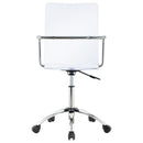 Amaturo - Acrylic Adjustable Home Office Desk Chair - Clear