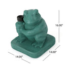 Whimsical - Frog Neptune Umbrella Base Concrete