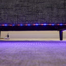 Chenille 2 Seater Sofa With LED Light, USB Charging Port, And Storage Bag