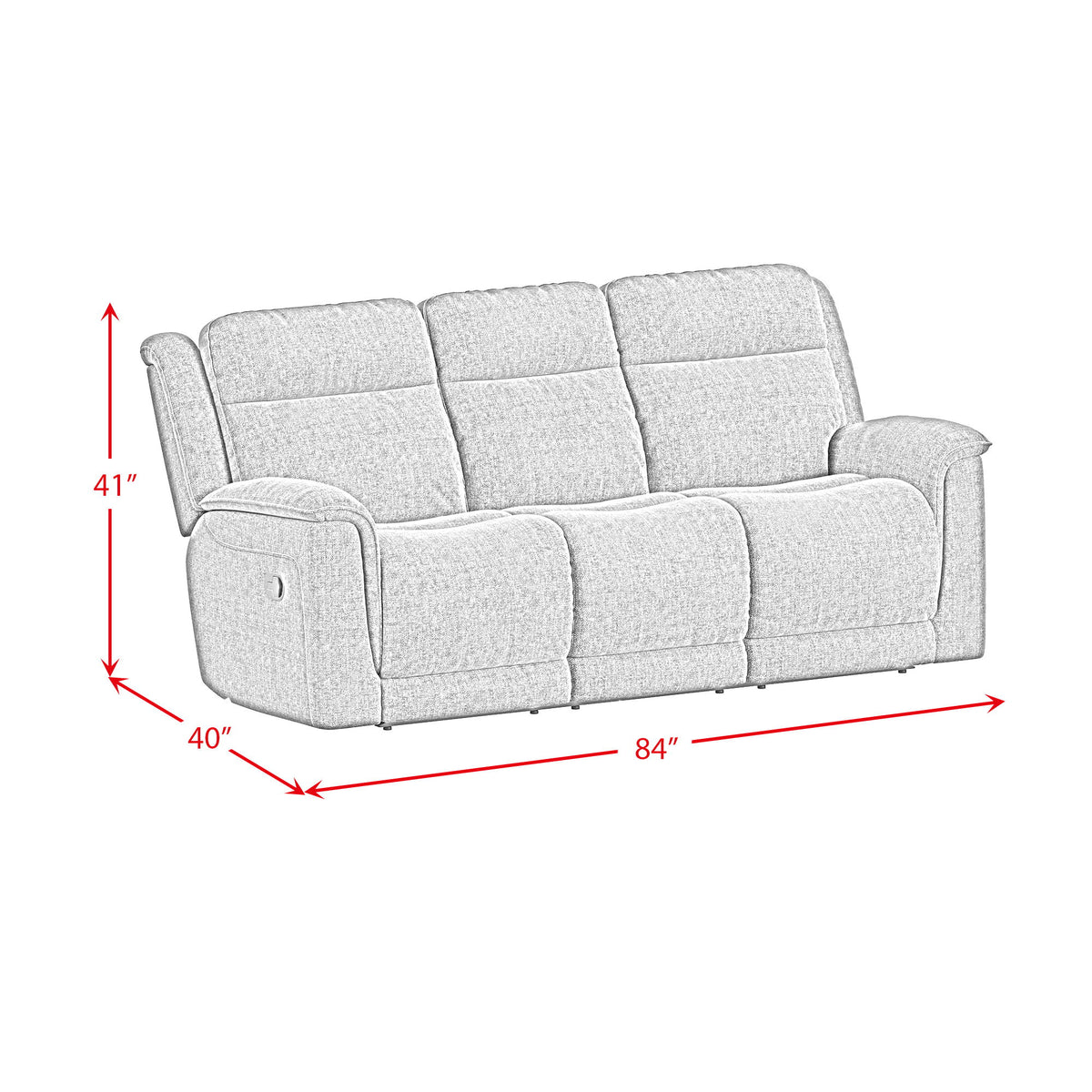 Striker Sofa in Blue by Elements International, view 10