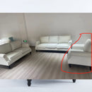 Rolled Arm Sofa With Nailhead Trim, 1 Seater Upholstered Couch With Wooden Legs