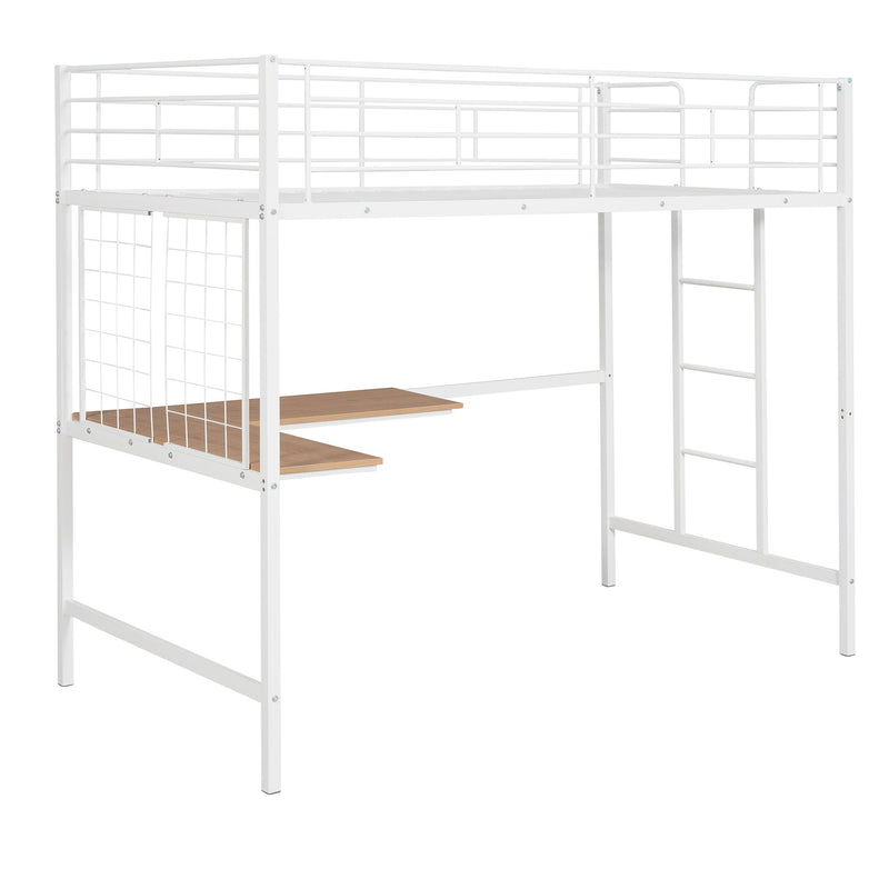 Bed With Desk And Grid