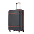 20" Luggage 1 Piece With Tsa Lock, Lightweight Suitcase Spinner Wheels, Carry On Vintage Luggage