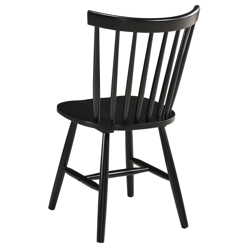 Hollyoak - Windsor Wood Dining Side Chair (Set of 2) - Black