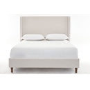 Hayden - Upholstered Wingback Bed With Tall Headboard
