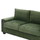 Modern 4 Seater Corduroy Sofa Couch With USB Ports And Hidden Storage