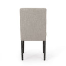 Contemporary Dining Chair With Upholstered Seating And Tapered Legs