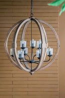 Chandelier, Hanging Light Fixture With Adjustable Chain For Kitchen, Bulb Not Included