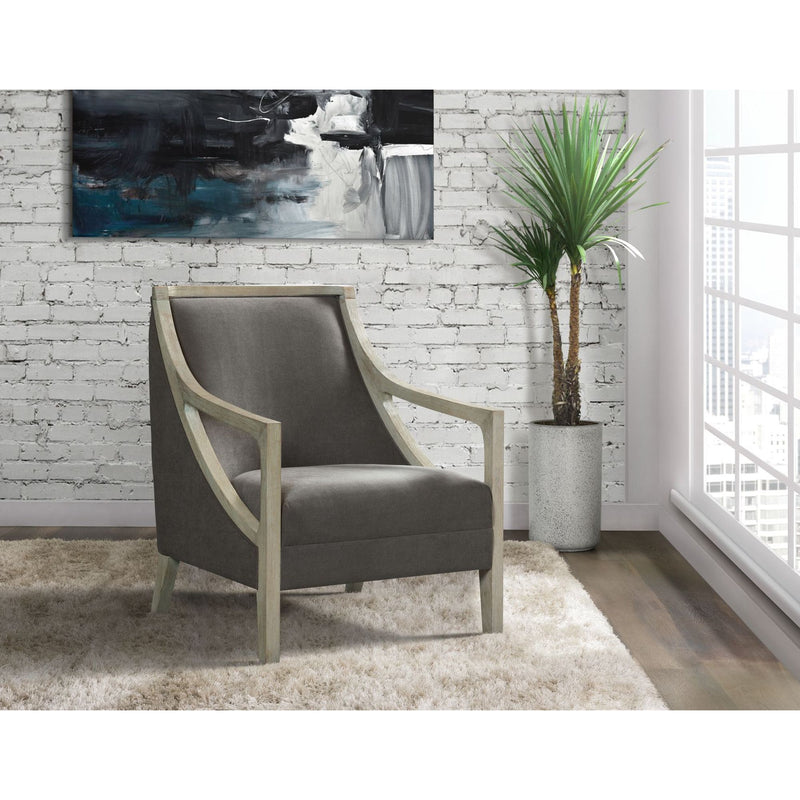 Hopkins - Accent Chair With White Wash Frame