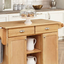 General Line - Kitchen Cart - Wood - Light Brown - 35"