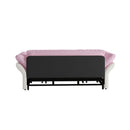 Queen Pull Out Sofa Bed, 3 In 1 Convertible Sleeper Tufted With 2 Soft Pillows