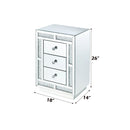 Mallika - Accent Table - Mirrored & Faux Crystals - Atlantic Fine Furniture Inc