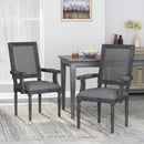 Elegant French Country Style Dining Chair With Cane Backrest
