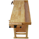 55" Wood Workbench For Garage Workshop And Home - Natural