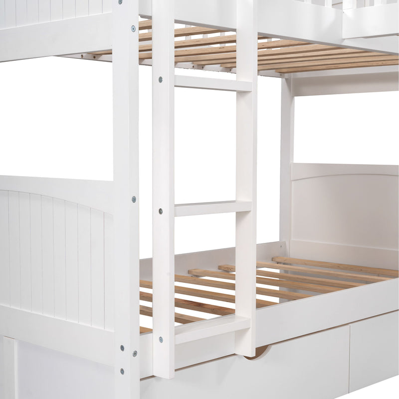 Bunk Bed With Loft And 2 Drawers