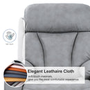Electric Power Lift Recliner Chair, Fabric Recliner Chair, Home Theater Seating, Living Room Chair, Side Pocket, Remote Control - Light Gray