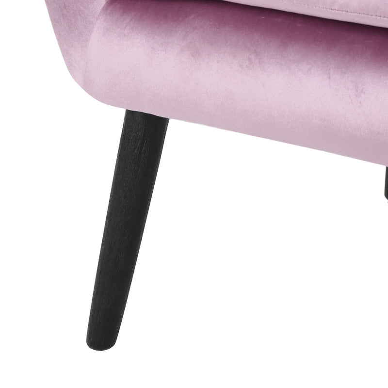 Alyssa - Mid Century Upholstered Arm Chair With Wingback Design