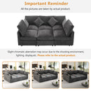 Sectional Sofa Modular U-Shaped With Ottoman & USB Ports