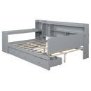 Daybed With 3 Drawers USB Ports And Desk