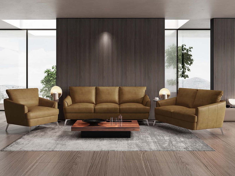 Safi - Sofa - CapPUchino Leather - Atlantic Fine Furniture Inc