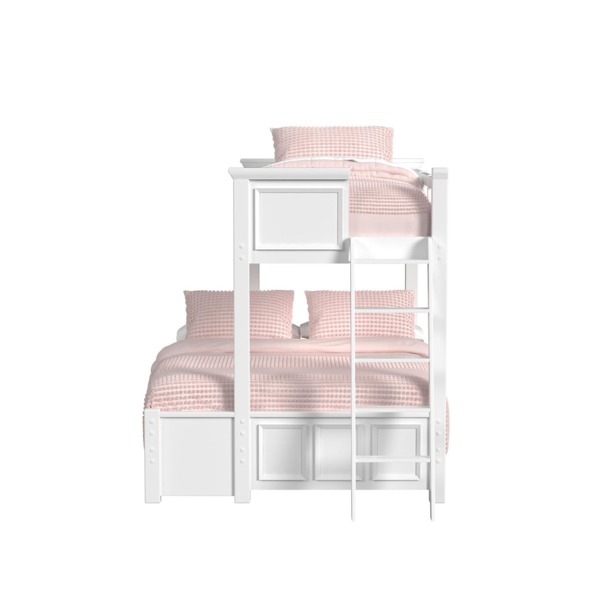Hampton Kids Bunk With Ladder Bedroom Set in Black by Elements International, view 48