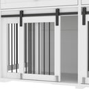 Large Dog Crate, Water Resistant Indoor Pets Furniture Double Dog Crates - Brown White
