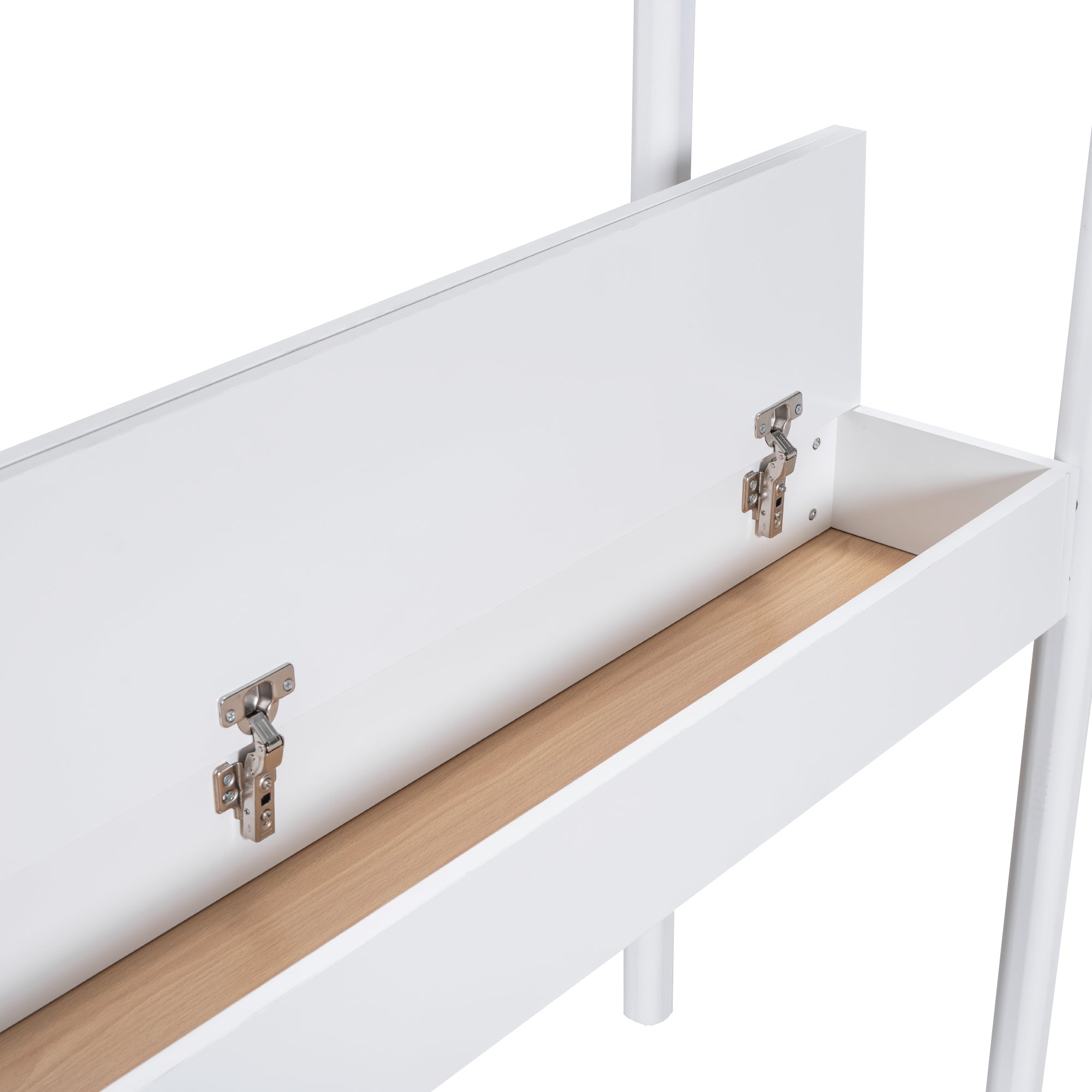 Full Size Teddy FleeceLoft Bed Wood Bed, White - Atlantic Fine Furniture Melbourne FL
