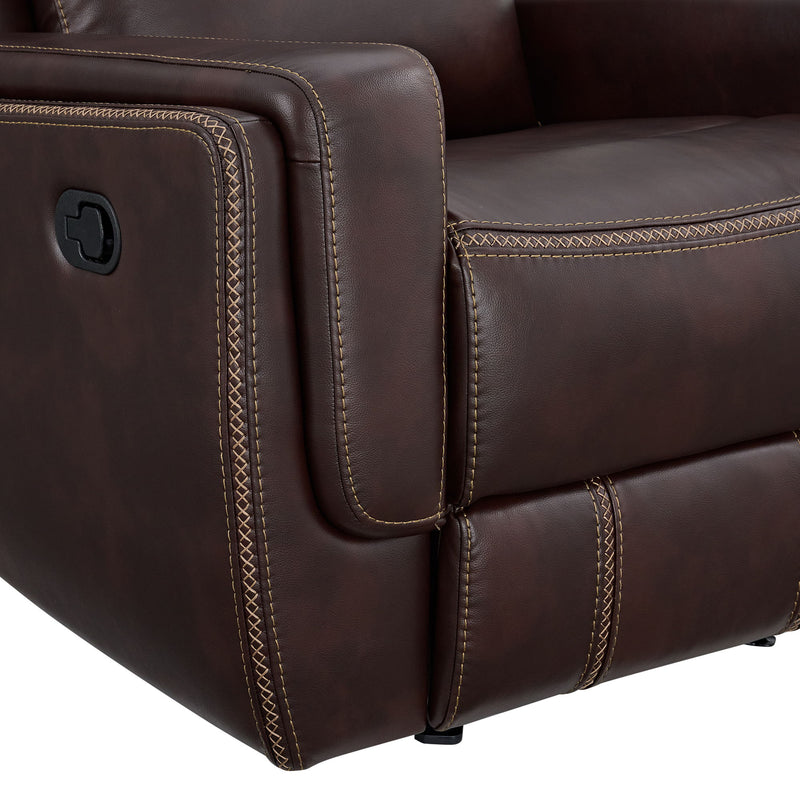 Panther - Motion Loveseat With Console - Neono Brown