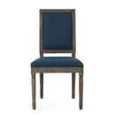 Traditional Style Dining Chair Set With Fabric Upholstery