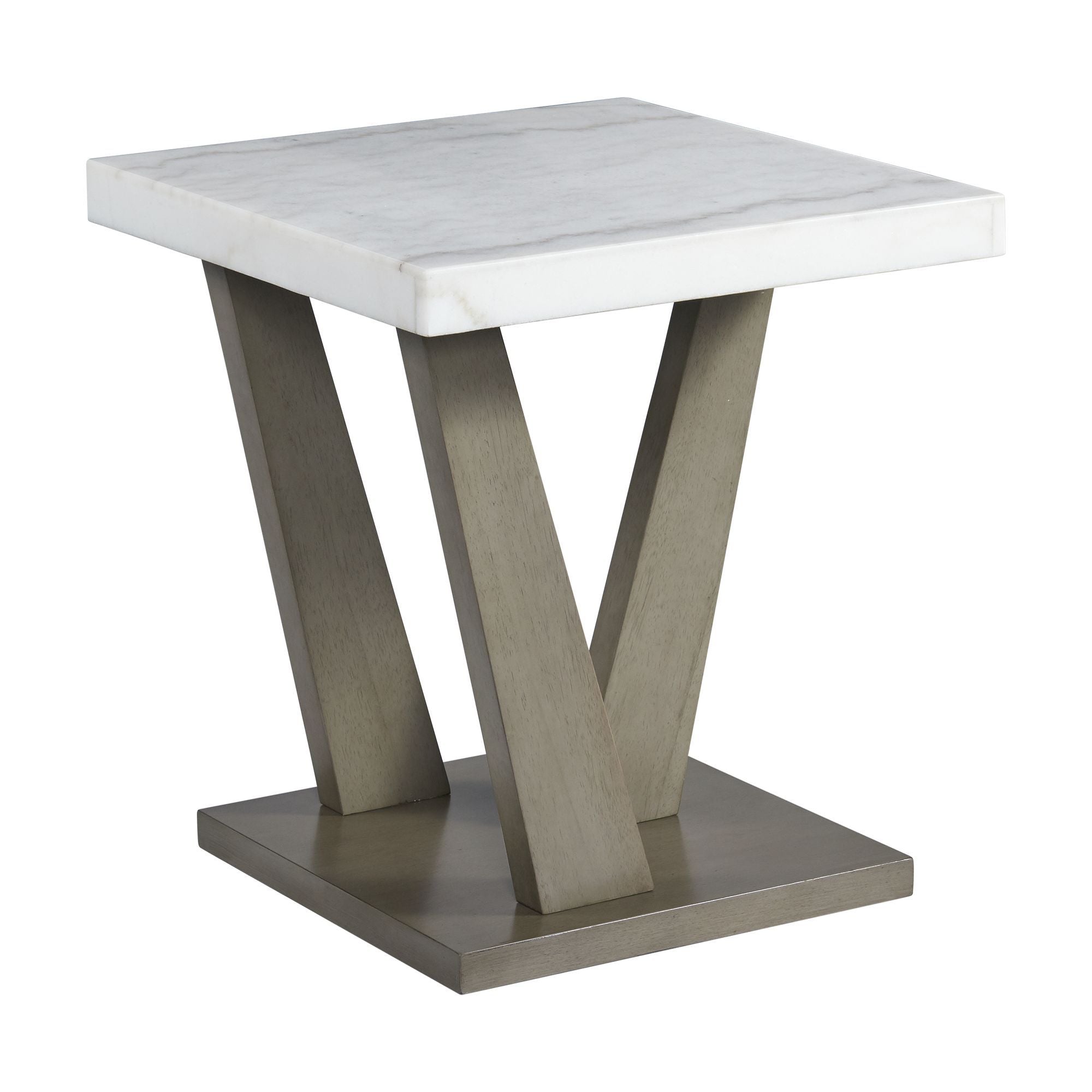 Greta - 2 Piece Occasional Table Set (Coffee Table And End Table) - Gray
