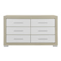 Elsa - 2 Toned And Dresser With Bar Handle And Construction