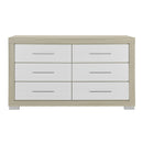 Elsa - 2 Toned And Dresser With Bar Handle And Construction
