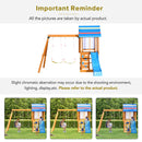 Children's Playset 3 In 1 With Slide, Swings, And Climber