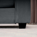 Modern Classic Corduroy Fabric Single Chair Deep Seat Sofa With Pillow