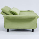Modern Fabric Multi-Functional Sofa Bed With Adjustable Armrests And Backrests