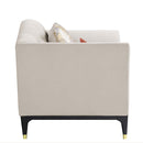Tayden - Loveseat - Beige Velvet - Atlantic Fine Furniture Inc