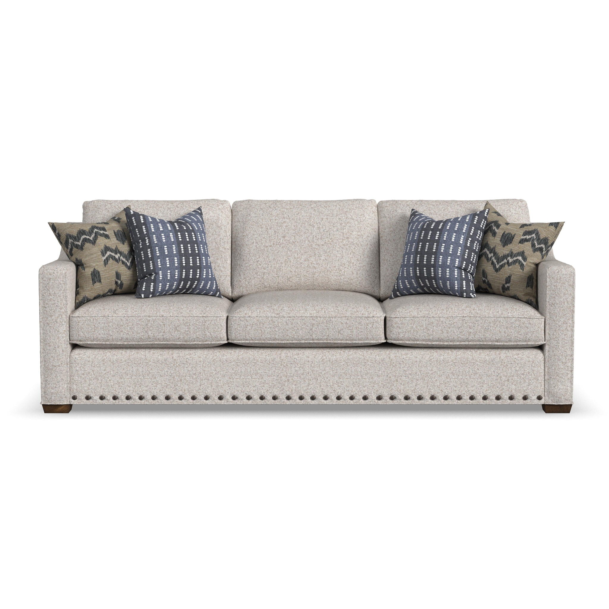 Milo - Fabric Sofa With Nailhead Trim