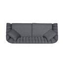 Contemporary 3 Seater Sofa With Plush Accents