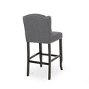 Vienna - Contemporary Fabric Tufted Wingback Counter Stools (Set of 2)